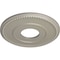 Ekena Millwork Bradford Ceiling Medallion (Fits Canopies up to 6 5/8"), 12 1/2"OD x 3 7/8"ID x 3/4"P, Pearl White CM12BRPWS - alternate 3